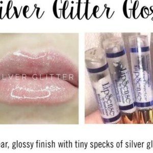 LIPSENSE SILVER GLITTER GLOSS NEW AND SEALED